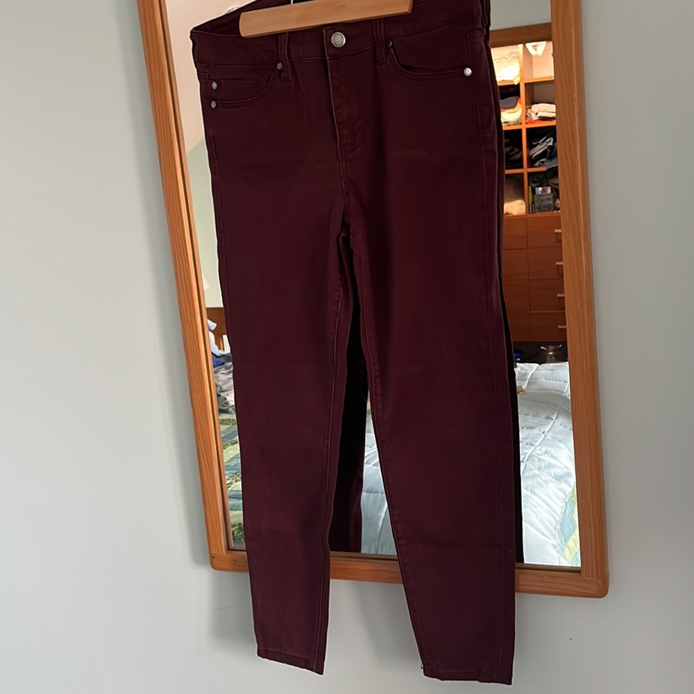 Size 8P Liverpool Skinny Jeans in Cherry Mocha